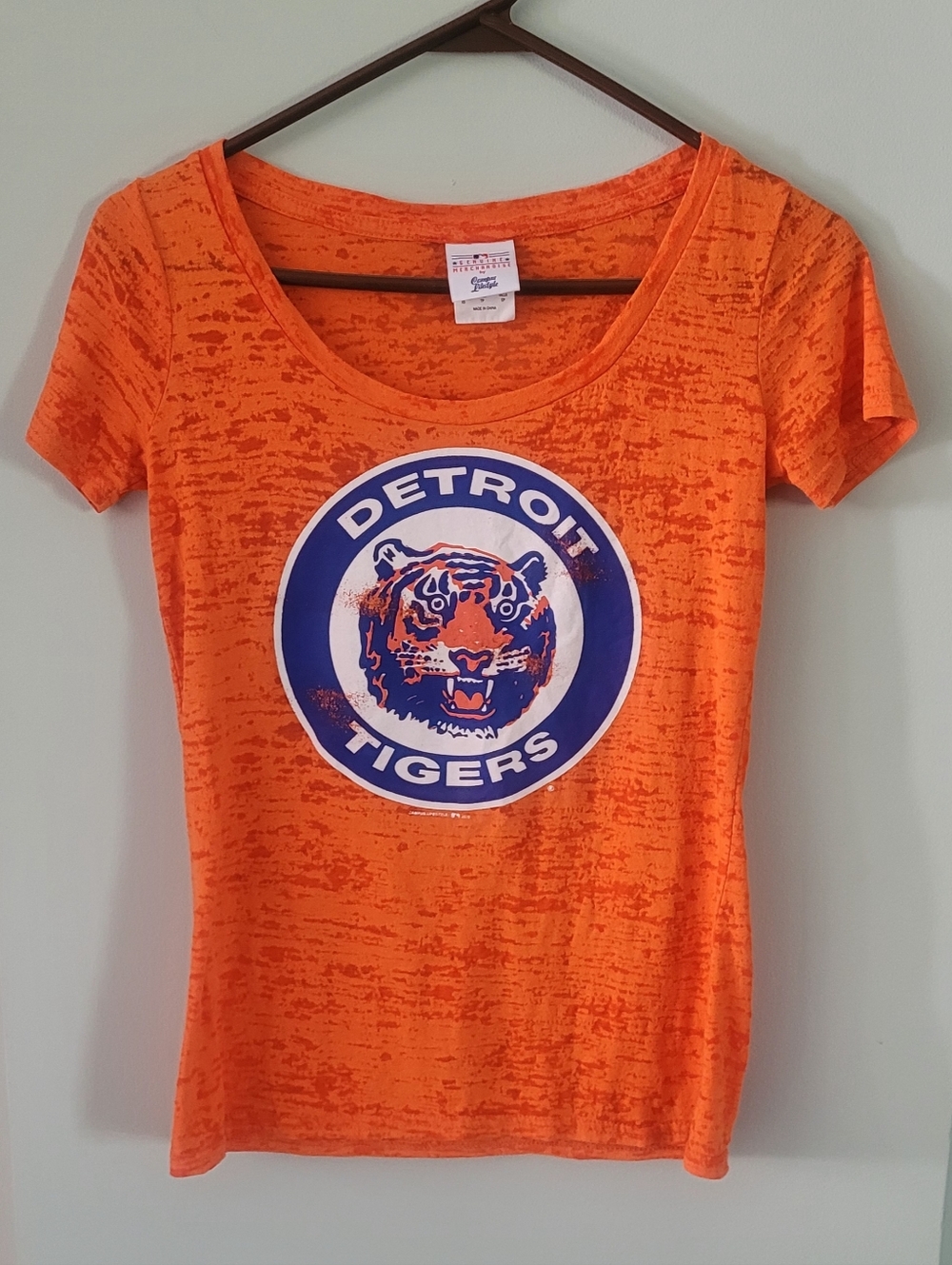 Detroit Tigers Orange Graphic Tee